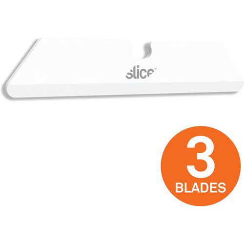 Lame en céramique bout arrondi - Lot de 2 - Slice