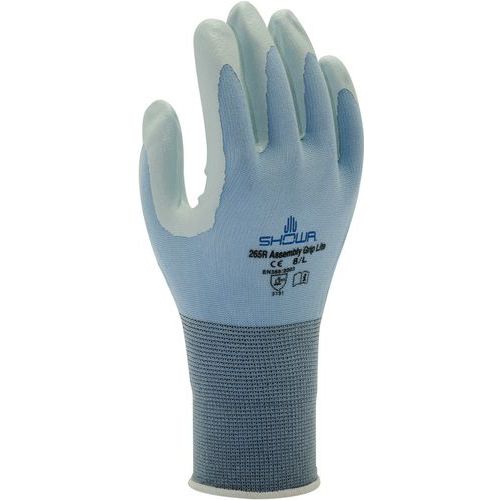 Showa - Gants de protection 265R Taille L - Enduction nitrile paume - Résistant huile et graisse