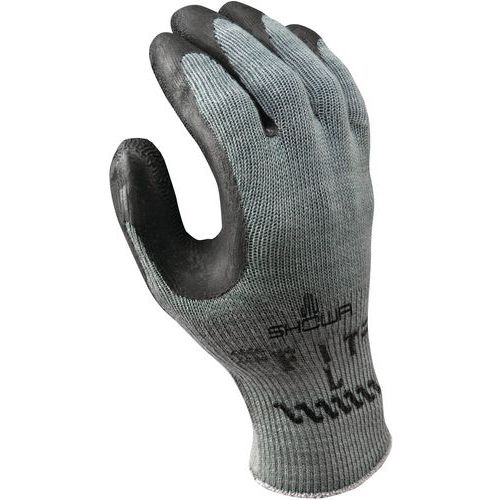 Showa - Gants 310B Latex Coton Polyester - Taille XL (10) - Protection Humide Détergents Alcools - Réutilisable