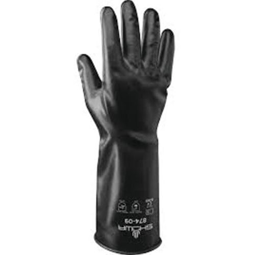 Showa - Gants de protection chimique 874 Butyle Noir - Taille XL (10) - Environnements humides ou gras - Normes EN 374, EN 388, EN 420
