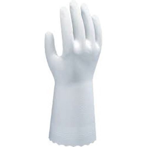 Showa - Gants de protection chimique B0700 - Taille M (8) - PVC Blanc - Normes EN 374-1, 374-2, 374-3 Type C, 374-5 Virus, 388 2000X