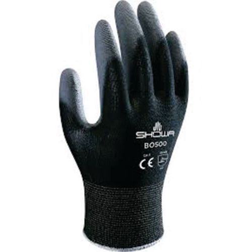Showa - Gants de protection B0500B Noir - Taille L (8) - Polyuréthane/Nylon - Résistant à l'huile et au ponçage