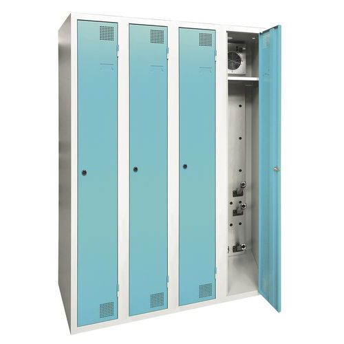 Armoire Séchante Industrie Propre - 4 Colonnes - À Clé