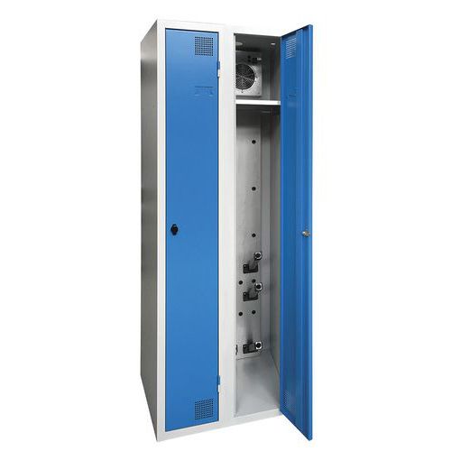 Armoire Séchante Industrie Propre 2 Colonnes Moraillon Bleu