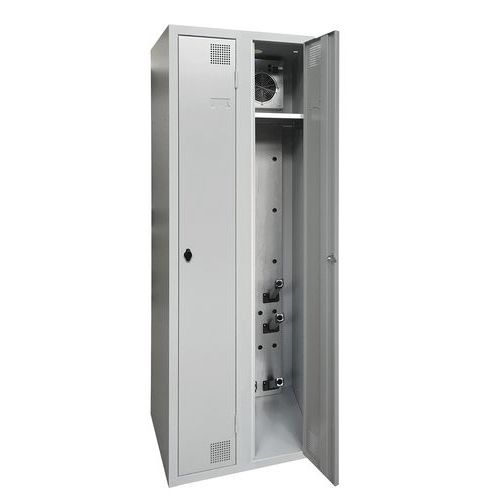 Armoire Séchante Industrie Propre 2 Colonnes Moraillon Gris