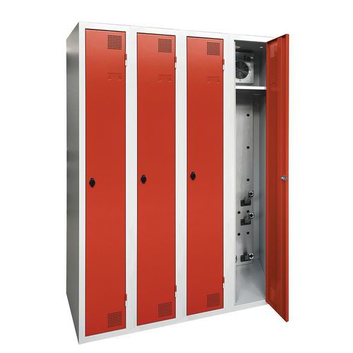 Armoire Industrie Propre 4 Colonnes Moraillon Bordeaux