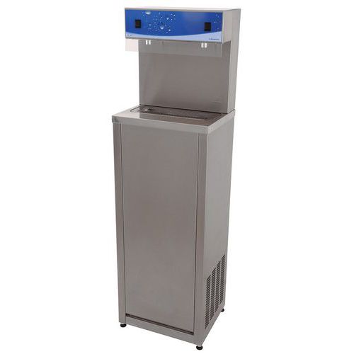 Refroidisseur Inox 150L/H - 2 Tirages d'Eau - Capacité 150L - 750 Gobelets - Gris - Inox 304L - 3 Ans Garantie