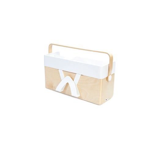 Alba - Module de travail nomade Ergobox - Bouleau Blanc - 6 compartiments - Idéal télétravail