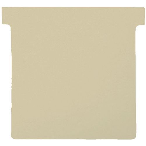 Nobo - Fiches T Indice 2 Beige - 61x86 mm - Organisation et Classement