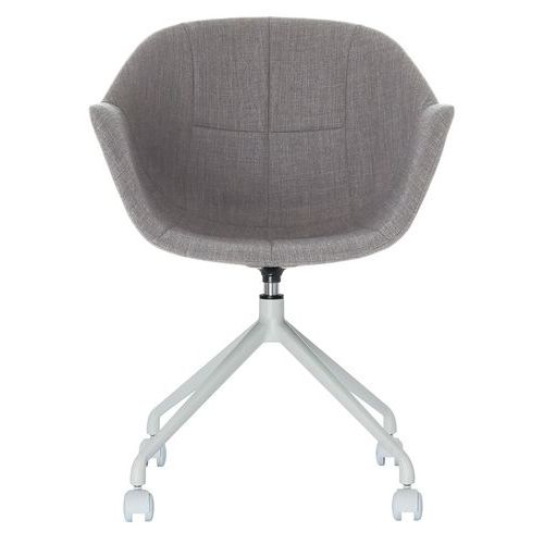 Chaise Gant Pied Blanc Assise Grise