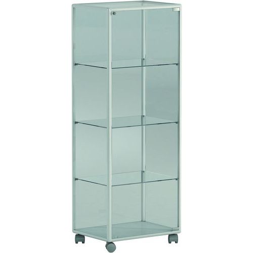 Vitrine D'exposition Déco Blanche Hauteur 140 Cm - L 51 Cm