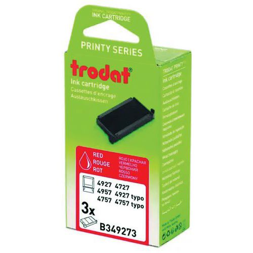 Recharges Rouge Pour Tampons Montures Speciales