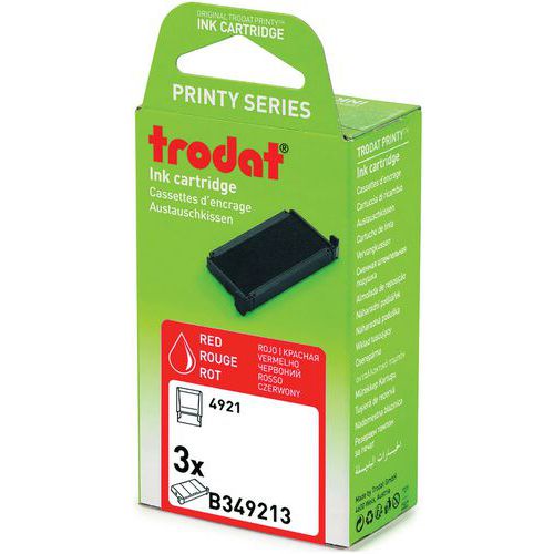 Recharges Rouge Pour Tampons Montures Speciales