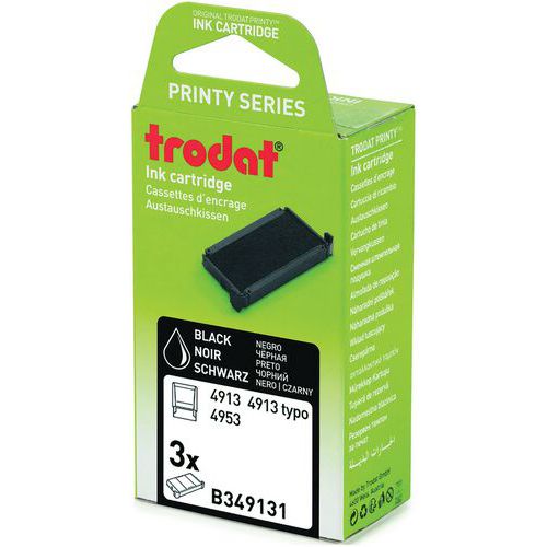 Recharges Noires Pour Tampons Et Dateurs Printy