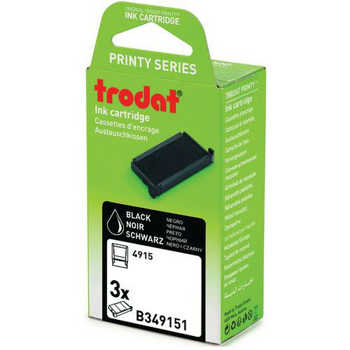 Recharges Noires Pour Tampons Et Dateurs Printy