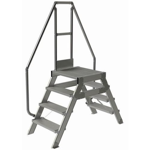 Passerelle Fixe 4 Marches 600mm. Incli 60 Â°
