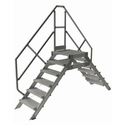 Passerelle Fixe 6 Marches 600mm. Incli 45 Â°