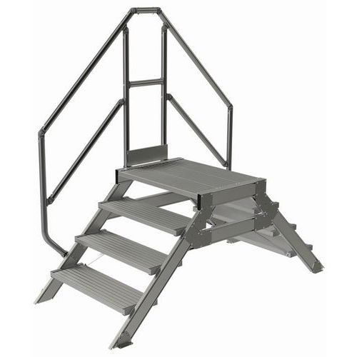 Passerelle Fixe 4 Marches 800mm. Incli 45 °