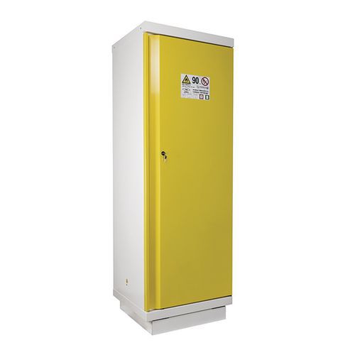 Trionyx - Armoire de sécurité EN 14470-1 1 porte jaune - 130L - 90 min résistance au feu - Stockage produits dangereux