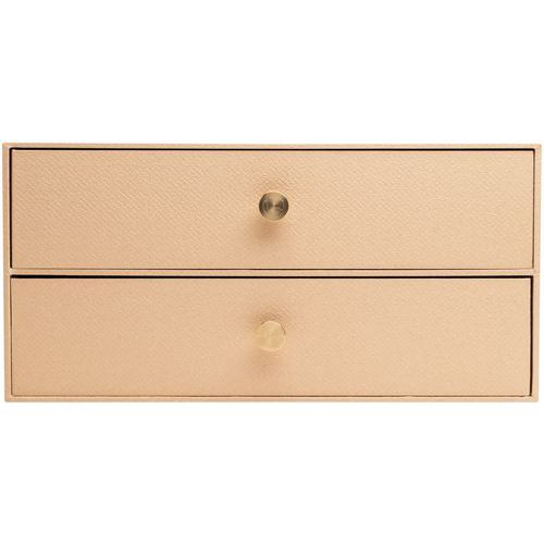 Exacompta - Module 2 Tiroirs OfficeByMe Beige - Carton - 240x320mm - Lean Management - Recyclé