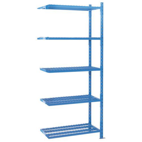 Manorga - Rayonnage Combi-Plus Suivant 5 Niveaux Grillagés - 2000x1260x800mm - Charge 2500kg - Idéal Entrepôt