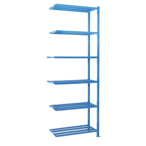 Manorga - Kit de rayonnage Combi-Plus 6 niveaux grillagés - 2500x1010x600mm - Charge lourde - Idéal entrepôt
