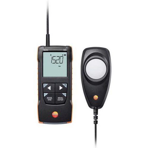 Testo - Luxmètre 545 - Mesure jusqu'à 100 000 lx - Instrument de mesure précis