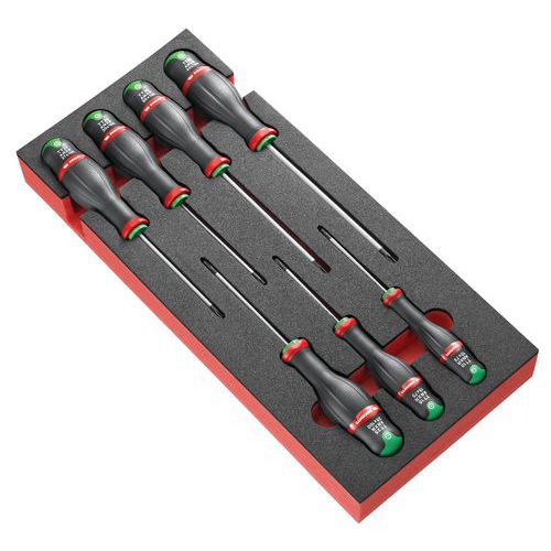 Module 7 tournevis Protwist® en plateau mousse Module 7 tournevis Protwist® en plateau mousse