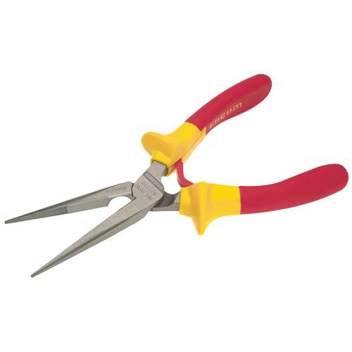 Facom - Pince demi-ronde bec court droit isolée 1000V 160mm - Coupe et précision