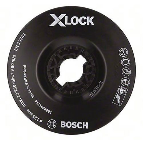 Plateau 125mm souple de pon&ccedil;age X-LOCK - BOSCH - 2608601714