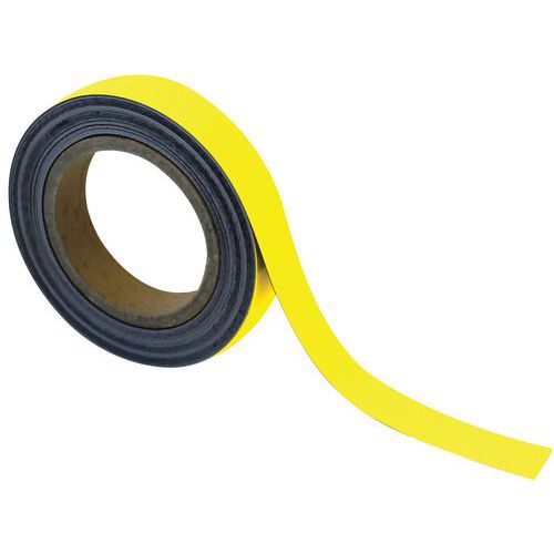 Bande Magnétique Effaçable Pour Marquage 10m X 25mm Jaune - Manutan