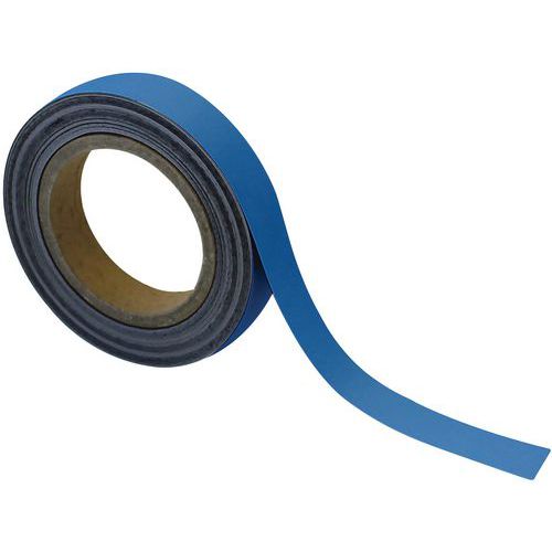 Bande Magnétique Effaçable 25 Mm X 10 M Bleu - Manutan