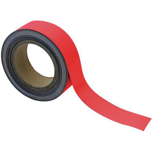 Bande Magnétique Effaçable 40 Mm X 10 M Rouge - Manutan