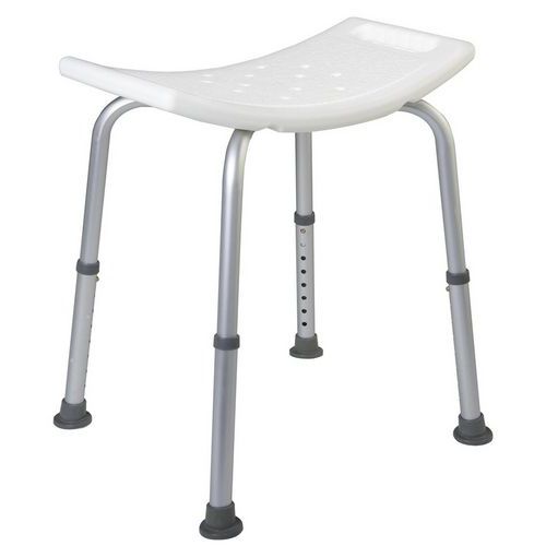 Arvix - Tabouret assise large - Hauteur réglable - 2 poignées - Poids max 135 kg - Accessibilité