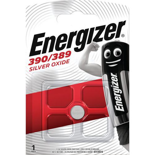 Pile Miniature Energizer Oxyde Argent 390-389