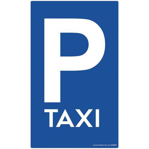 Panneau Parking Taxi - Plat 300 X 500 Mm
