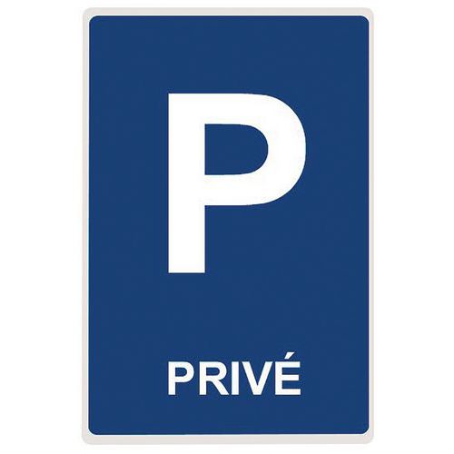 Panneau Parking Privé - Plat 500 X 500 Mm