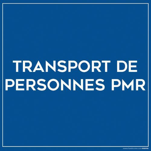 Plaque magnétique pour véhicule - Transport de PMR Plaque magnétique pour véhicule - Transport de PMR