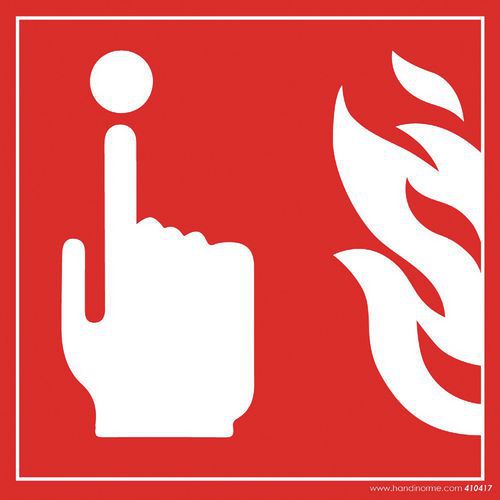 Panneau Alarme Incendie En Relief Et En Braille