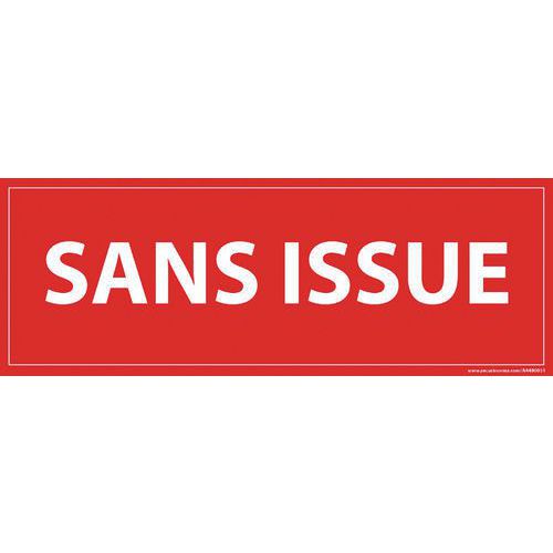 Signalisation Sans Issue 210x75mm