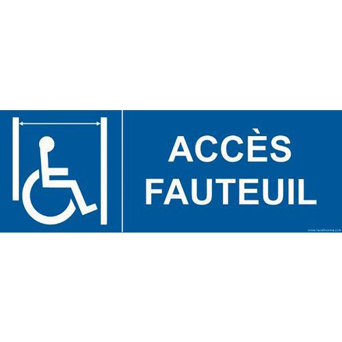 Signalisation Ascenseur Handicapé Pvc 210x75mm