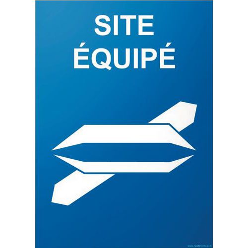 Panneau Site Équipé Vinyle 150x210mm