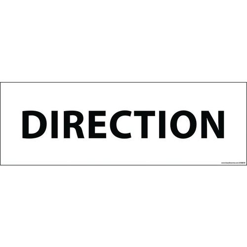Panneau De Porte Direction Pvc Blanc