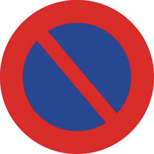 Panneau Rond Interdit De Stationner Pvc