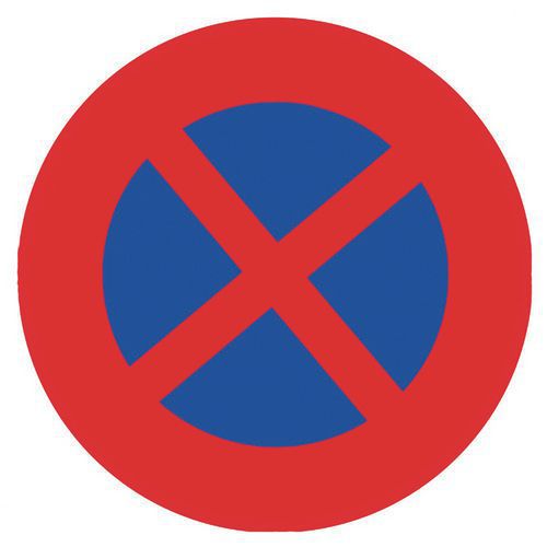 Panneau Rond Interdit De S'arrêter Pvc