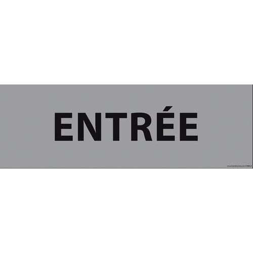 Plaque De Porte Entrée Pvc Gris
