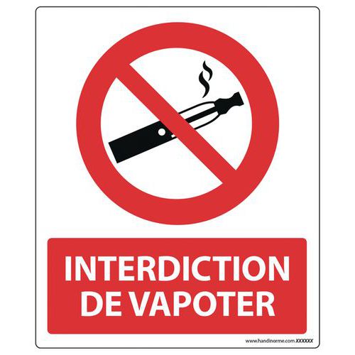 Panneau D'interdiction De Vapoter Vinyle
