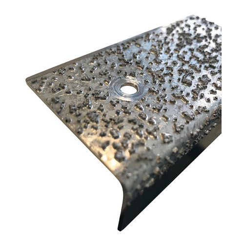 Nez De Marche Strong En Inox à Particules 100 Cm Argent