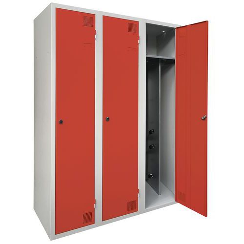 Armoire Séchante Industrie Salissante - 3 Colonnes - À Clé