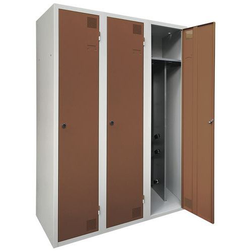 Armoire Séchante Industrie Salissante - 3 Colonnes - À Clé